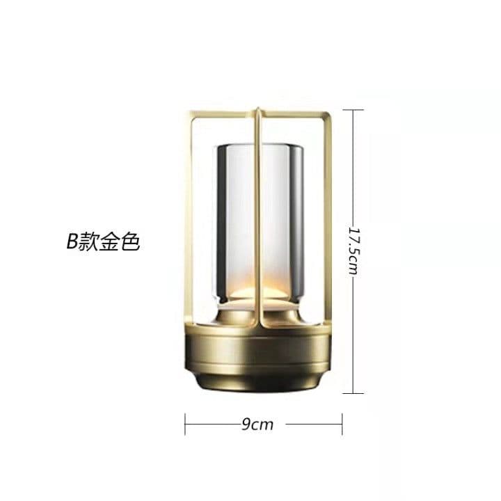 image-Aluminum Night Light - Battery Powered Touch Lamp