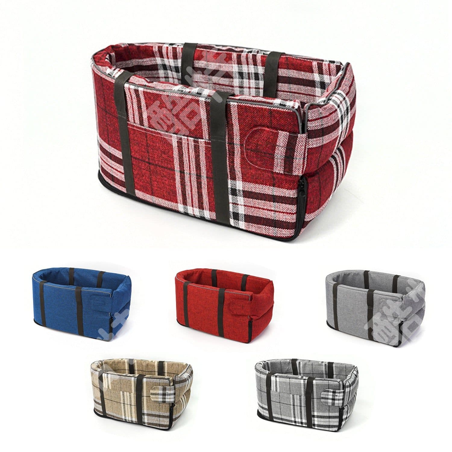 image-Amazon best-selling car dog kennel car pet car bag safety seat central control pet kennel bag
