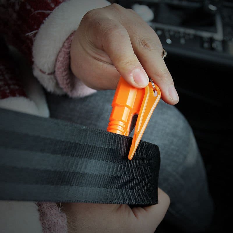 image-Car Key Chain Emergency Hammer - Window Breaker