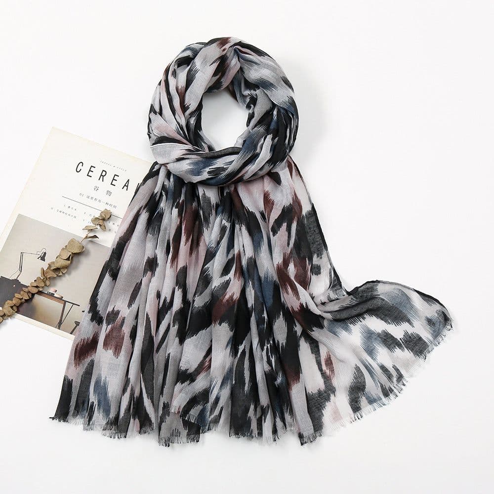 image-Japanese/Korean Butterfly Print Sun Protection Scarf, Beach Towel, 180x90cm