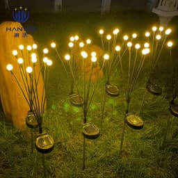 image-Solar LED Firefly Ground Light - Garden Lawn Decor