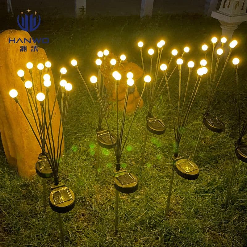 image-Solar LED Firefly Ground Light - Garden Lawn Decor