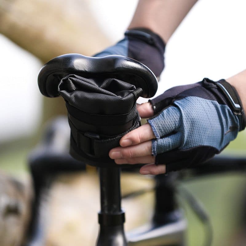 image-Rhinowalk RK5100 Bike Saddle Bag Gray