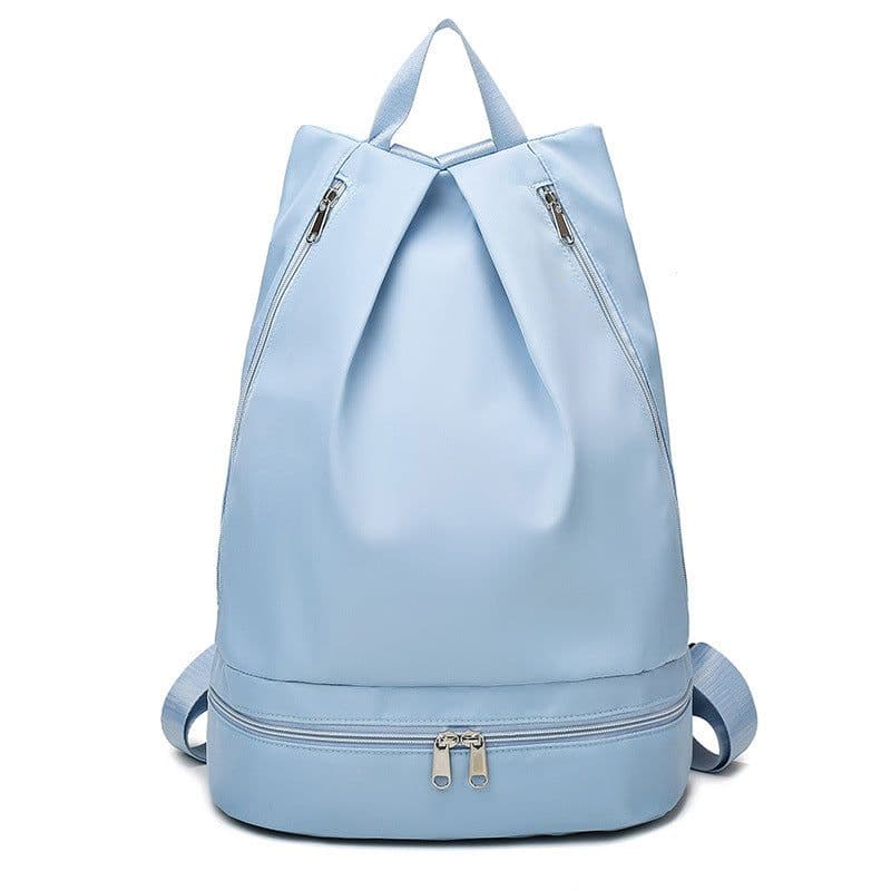 image-Mo Xi Swim Bag - Ice Blue Oxford Sports Backpack
