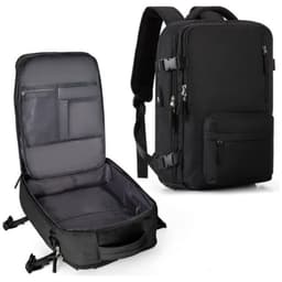 image-USB Rechargeable Travel Backpack 20-35L Off White