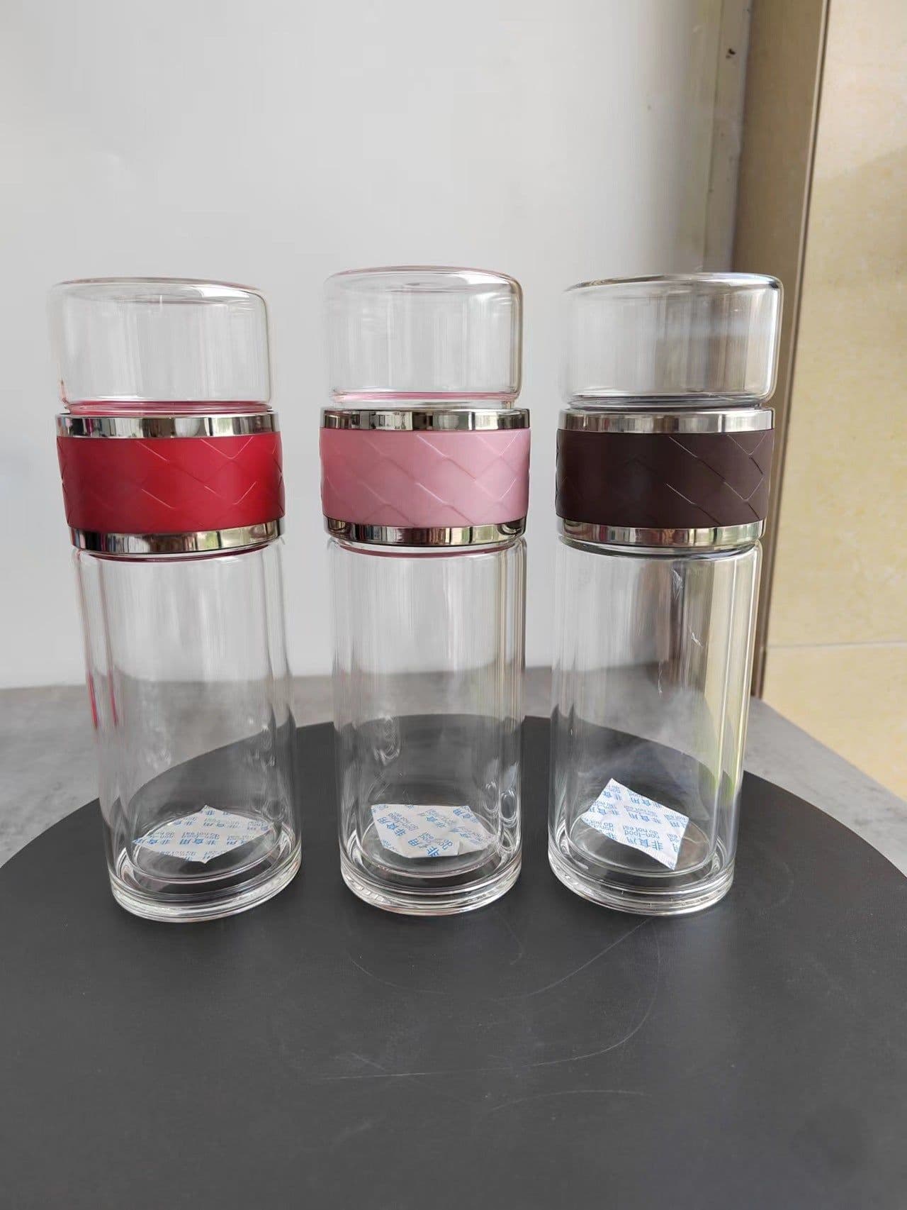 image-Ready-Made Double-Layer Tea Cup - Glass Insulated