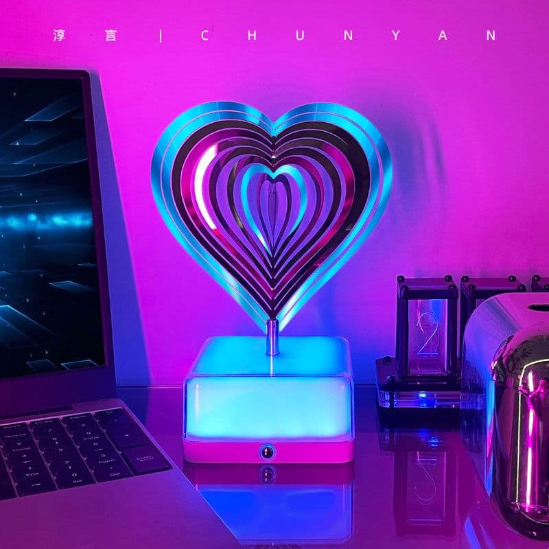 image-Chunyan JPJ Night Light Rotating Bedside Lamp