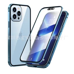 image-Suitable for Apple 13Pro privacy Magneto mobile phone case iPhone13Promax magnetic double-sided glass case