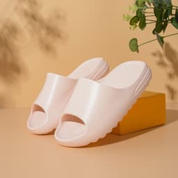 image-Children's Brown Slippers, Casual Indoor Sandals Size 37/38