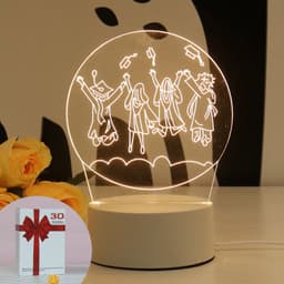 image-Christmas 3D Night Light Table Lamp, Kids' Gift, Modern, USB, 135x210mm