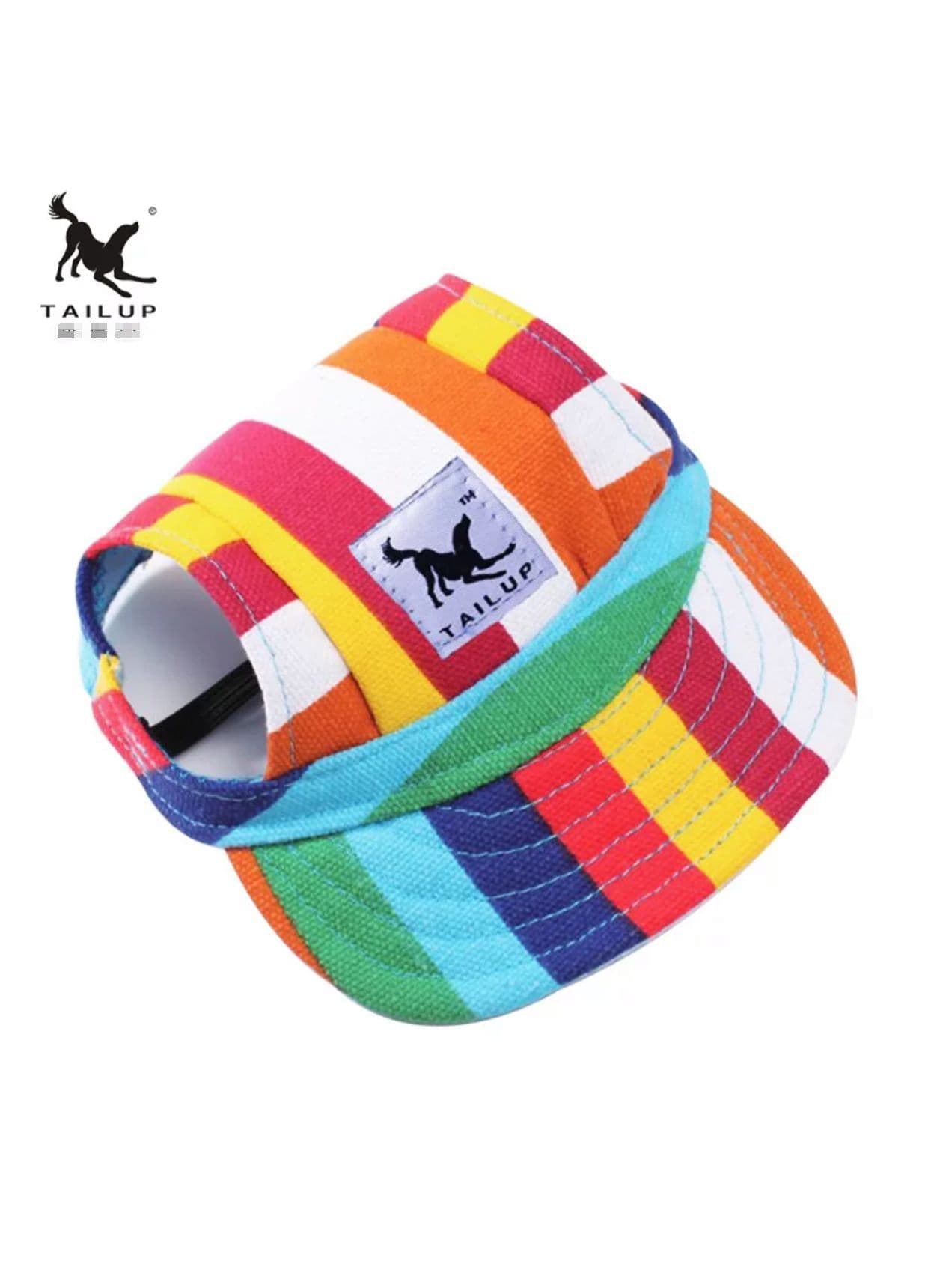 image-Canvas Denim Baseball Cap for Dogs - XL, Sun Visor, Camouflage Beach Hat