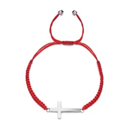 image-Ba Yue Cross-Border Couple Rope Bracelet - Red/Black Alloy