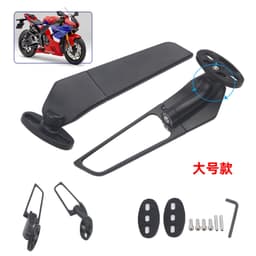 image-Motorcycle universal fixed wind wing large rearview mirror wind knife suitable for Kawasaki Yamaha Honda Suzuki Ducati