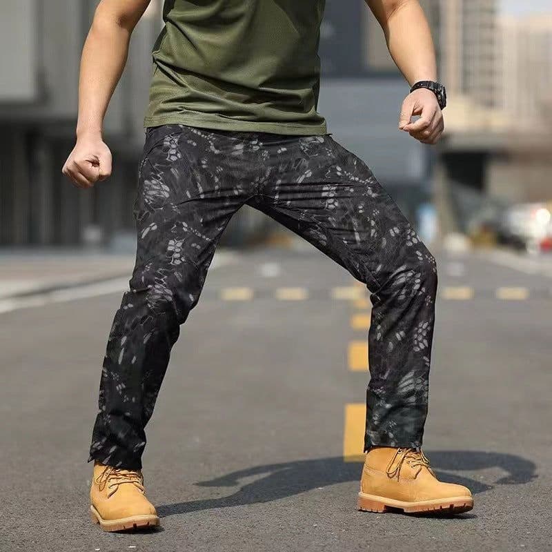 image-Outdoor Multi-Pocket Fishing Pants - Dark Night 5XL