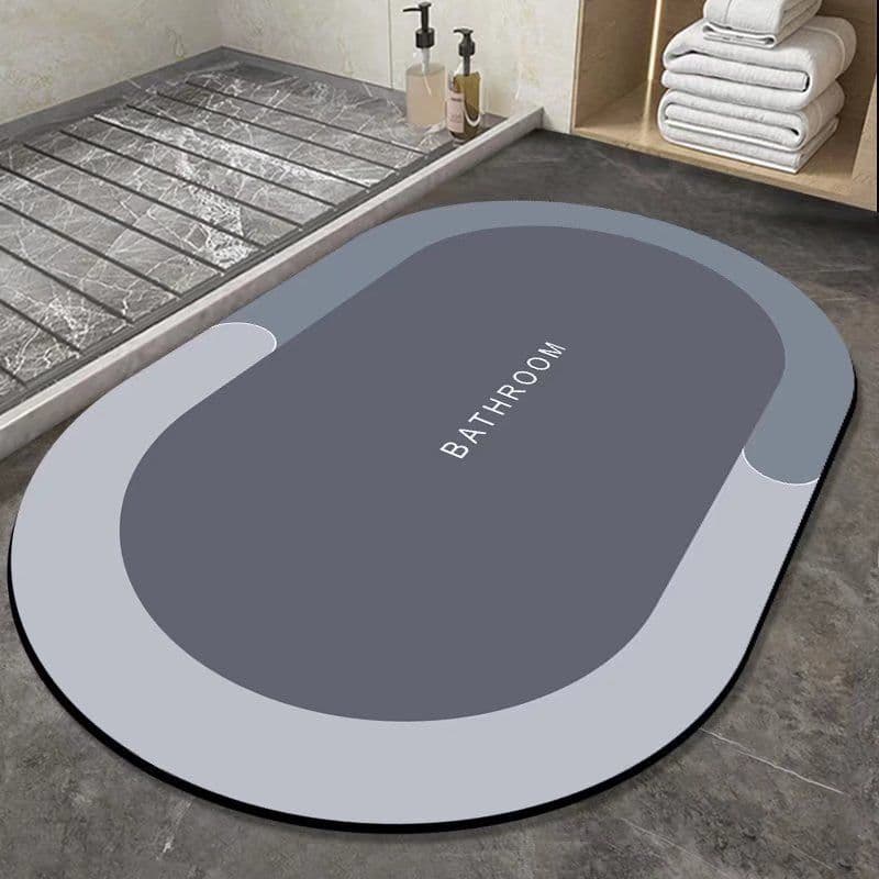 image-Shenghui Diatom Mud Bath Mat - Army-Black, Quick Dry, Easy Care