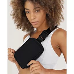 image-Sports Fitness Waist Bag - Orange Nylon Unisex