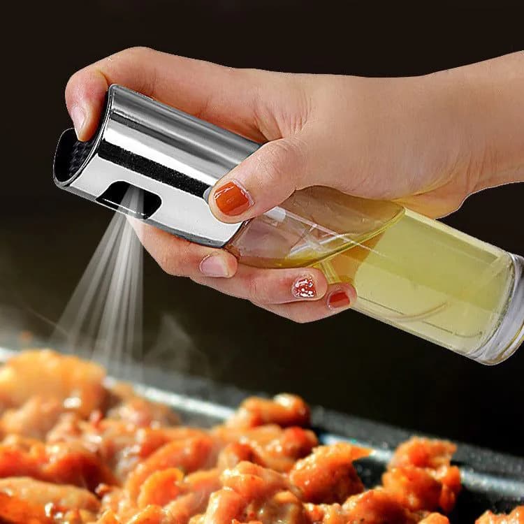 image-Nahe Push Type Glass Oil Sprayer Bottle For Kitchen Barbecue Wholesale