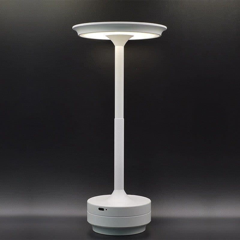 image-Cross-border decorative flying saucer table lamp popular bar atmosphere lamp USB charging wireless touch all-aluminum I-shaped night light Producing time 3-4 days