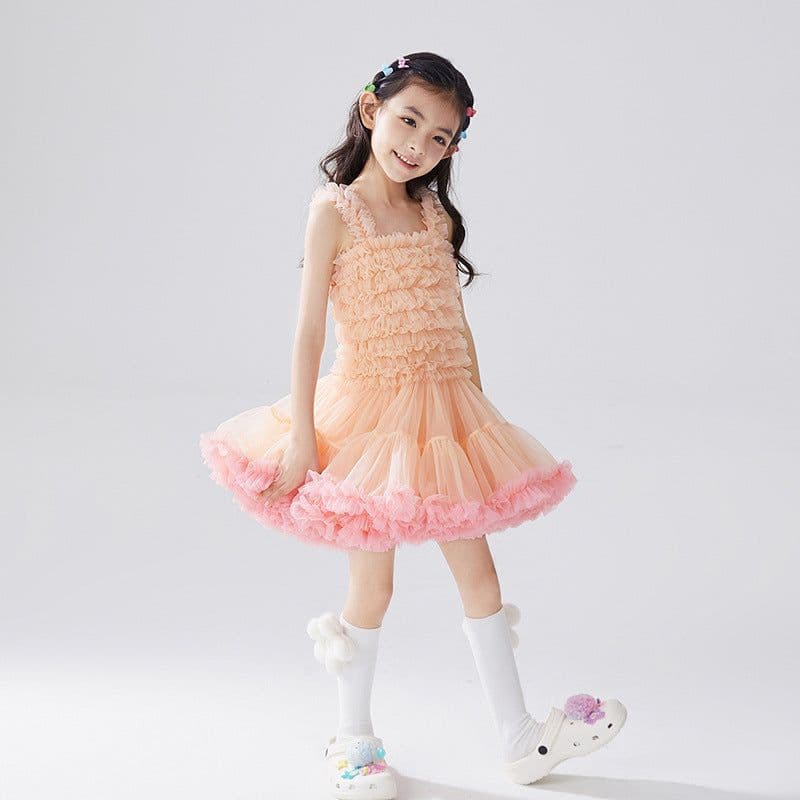 image-TUTU.KK Girls Tutu Dress - Suspenders Princess Skirt