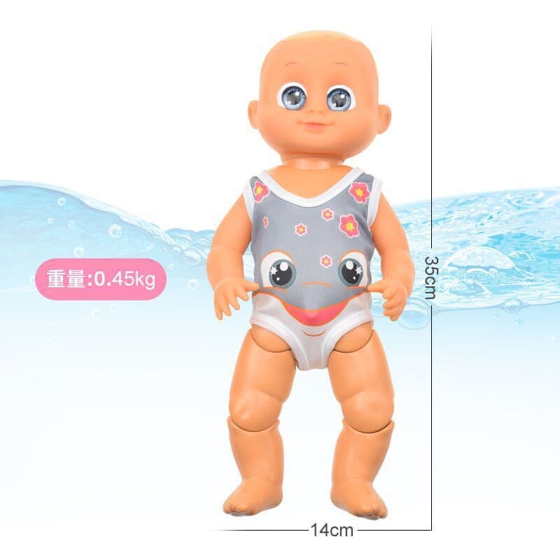 image-Spot cross-border new children's beach swimming pool swimming doll summer interactive electric doll water