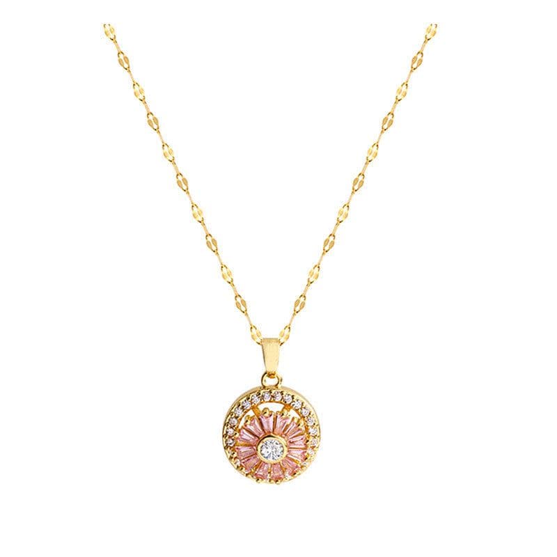 image-Titanium Steel Diamond Necklace - Women's Clavicle Chain