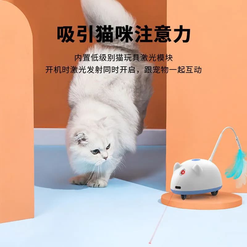 image-Electric Cat Toy Mouse - Smart Sensor Obstacle Avoidance