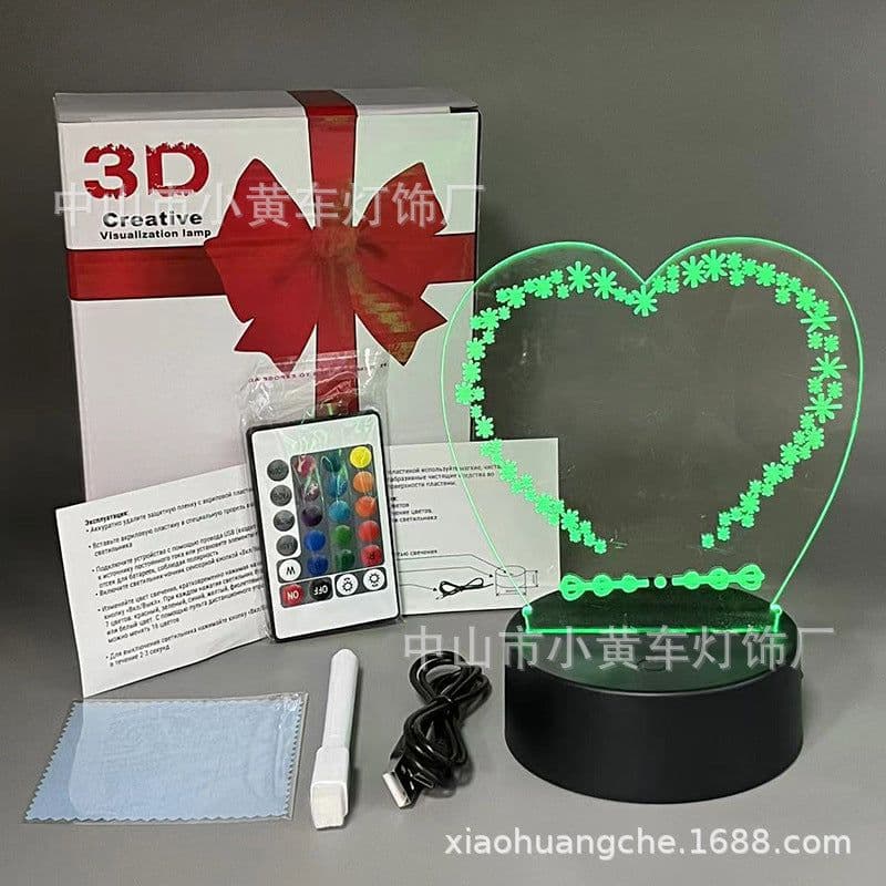 image-16-Color Remote USB 3D Night Light Erasable Graffiti Board Lamp 12*15