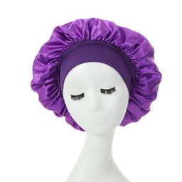 image-Amazon hot selling wide strip wide brim high elastic headband night cap ladies chemotherapy cap hair care cap