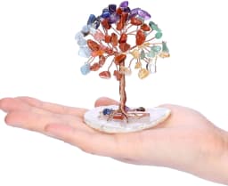 image-Cross-border natural crystal gravel fortune tree decoration lucky tree handicrafts home decoration living room gift decoration
