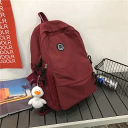 image-School bag female Korean version of Harajuku ulzzang high school college student backpack male large capacity ins wind couple shoulder bag female