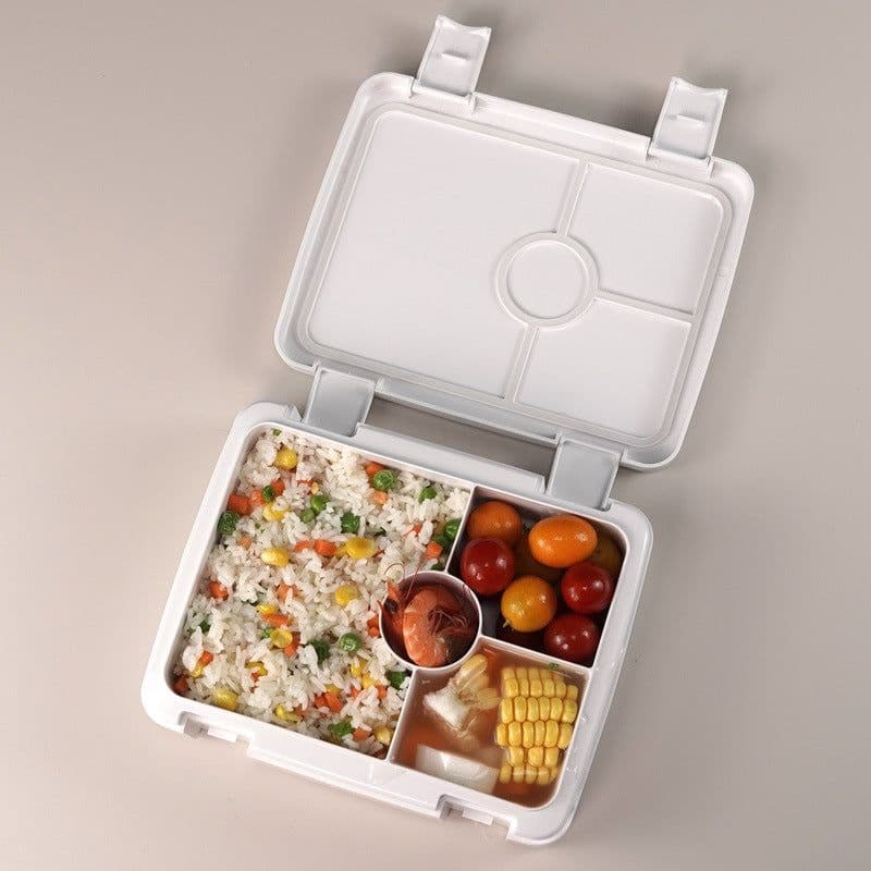 image-Compartmented Lunch Box - Large Microwave Safe