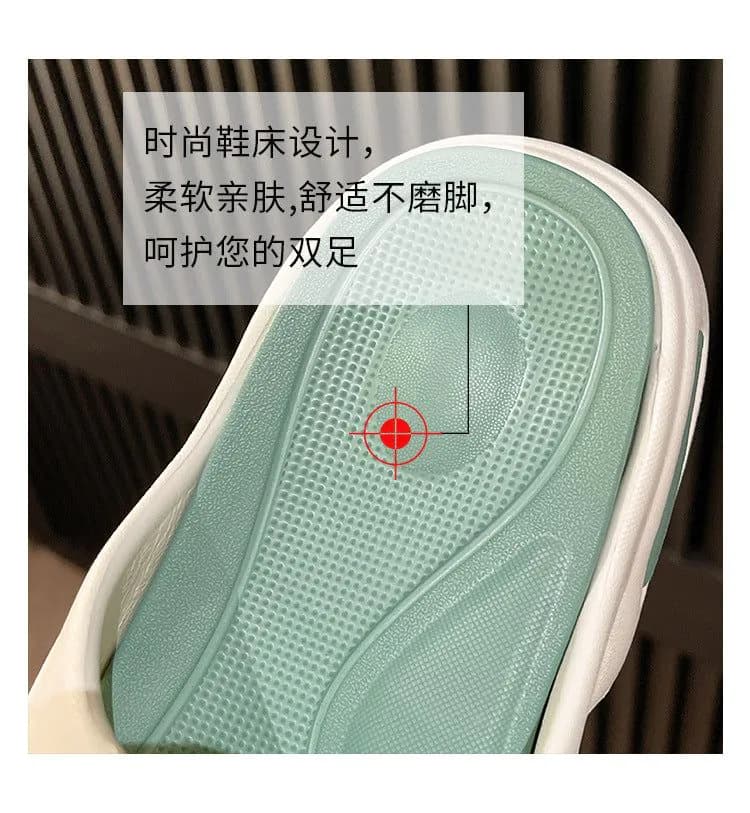 image-High-heeled couple sandals and slippers for women summer outdoor casual sports fashion internet celebrity comfortable soft bottom thick bottom beach