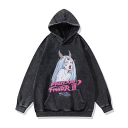 image-Cotton Fleece Hoodie - Kangaroo Pocket Loose Fit XXL