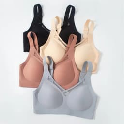 image-Man Poet Bra 3XL Seamless Nylon Gray Blue