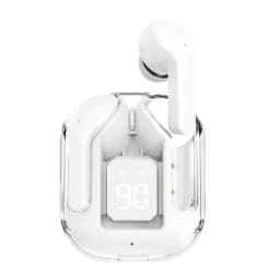image-Cross-border hot-selling transparent Bluetooth headset space capsule 5.3 in-ear power display factory wireless HK3 headset