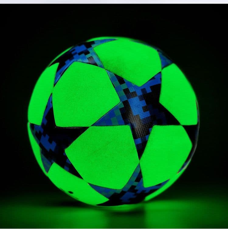 image-Reflective Fluorescent Green No. 5 Football - Training Gift