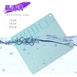 image-Tingfeng Silicone Art Painting Pad Set - Easy Wash Drawing Board with Palette