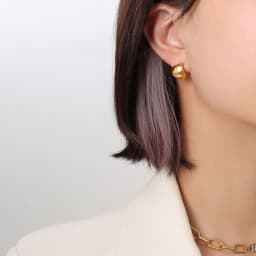 image-Personalized Diamond Earrings - Titanium Steel 18K Geometric Style - Hot-Selling 2023