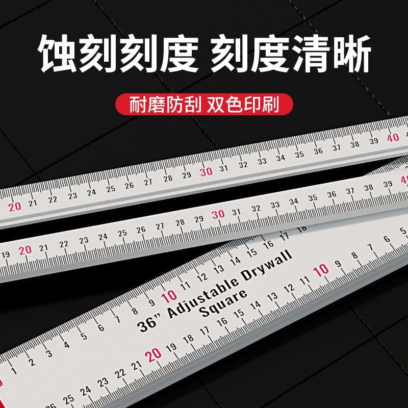 image-Carcillo Movable T-square 120CM High Precision Aluminum Alloy Ruler