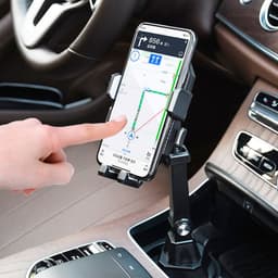 image-Foreign trade explosive car mobile phone bracket water cup seat center console rear seat universal adjustable car navigation bracket