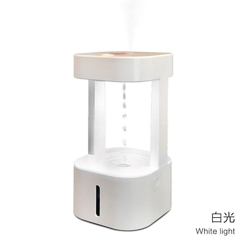 image-Foreign trade anti-gravity drip humidifier anti-gravity water drop backflow atomizer LED colorful night light APP remote control