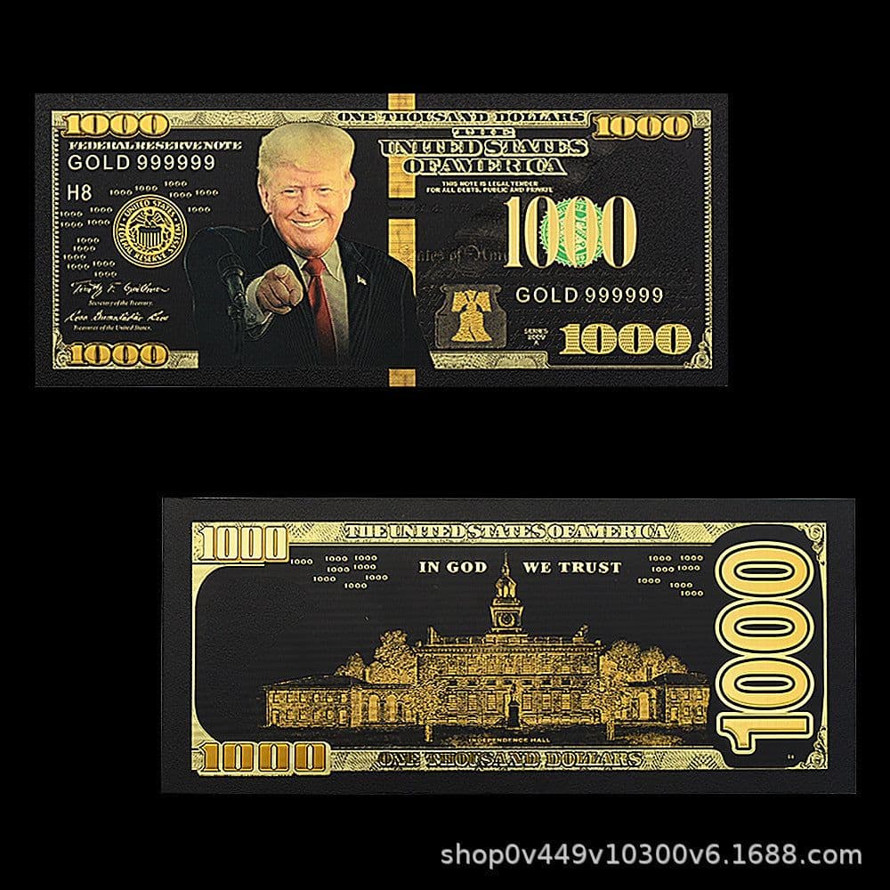 image-Trump Gold Foil Commemorative Card Set