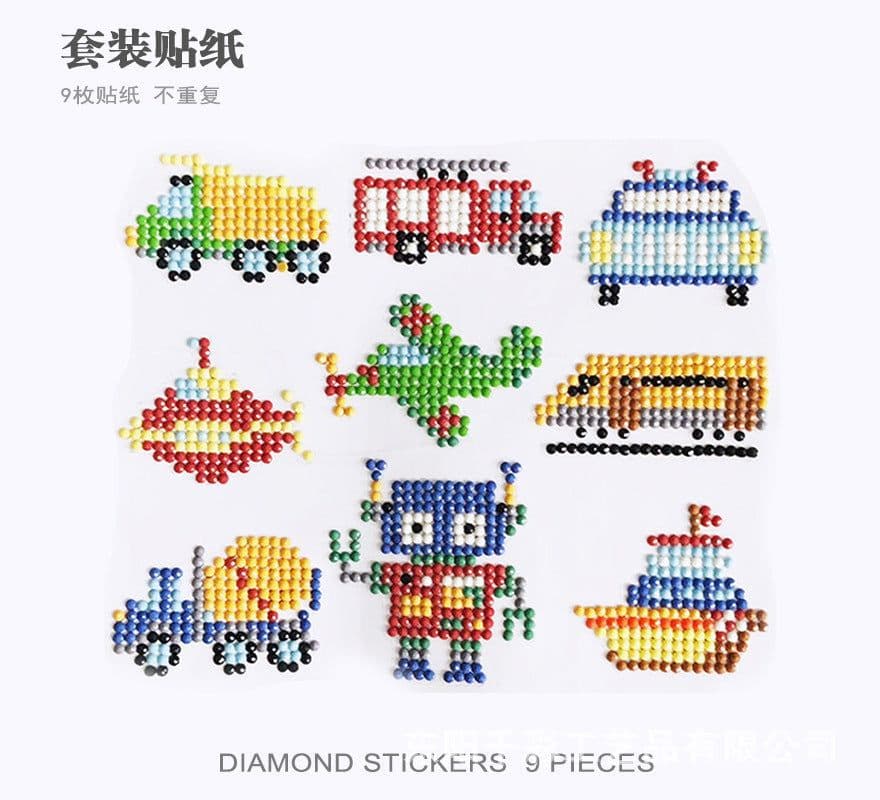 image-Douyin Rabbit Year Puzzle Sticker - DIY Crystal Diamond Fridge Decal - Cartoon Style