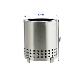 image-Portable Stainless Steel Camping Grill Iron Warmer - Small Outdoor Stove