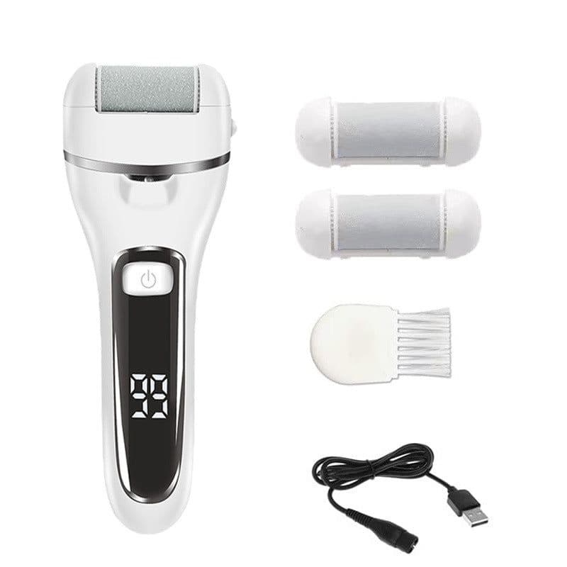 image-Electric Foot Grinder - Digital Display 10-Piece Set, Sapphire Blue, Waterproof, Peeling