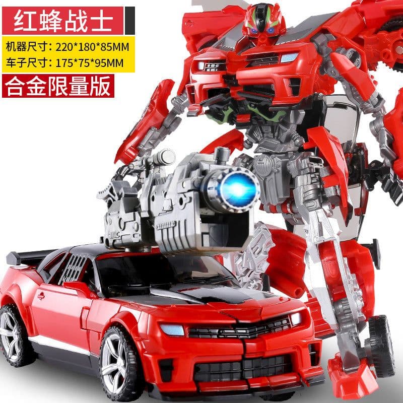 image-King Kong Robot Toy Car - Genuine Alloy Figure - Dinosaur, Wasp, Steel Cable - 25cm