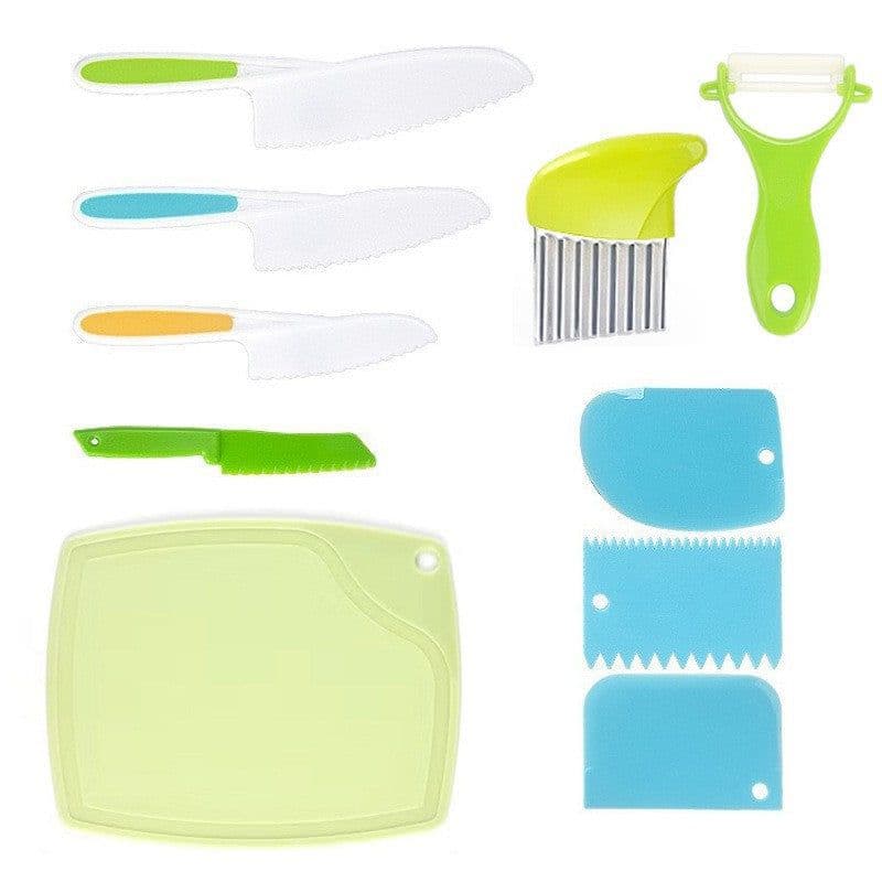 image-Litai Kids Plastic Knife Set 12-Piece Fruit Bread