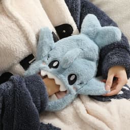 image-Purple Plush Hot Water Bottle 500ML - Removable Cover