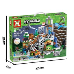 image-Lego-Compatible Minecraft Building Blocks Set - Cave & Tree House