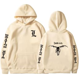 image-Tokyo Revengers 2D Print Men's Hoodie - Beige & Black 3XL